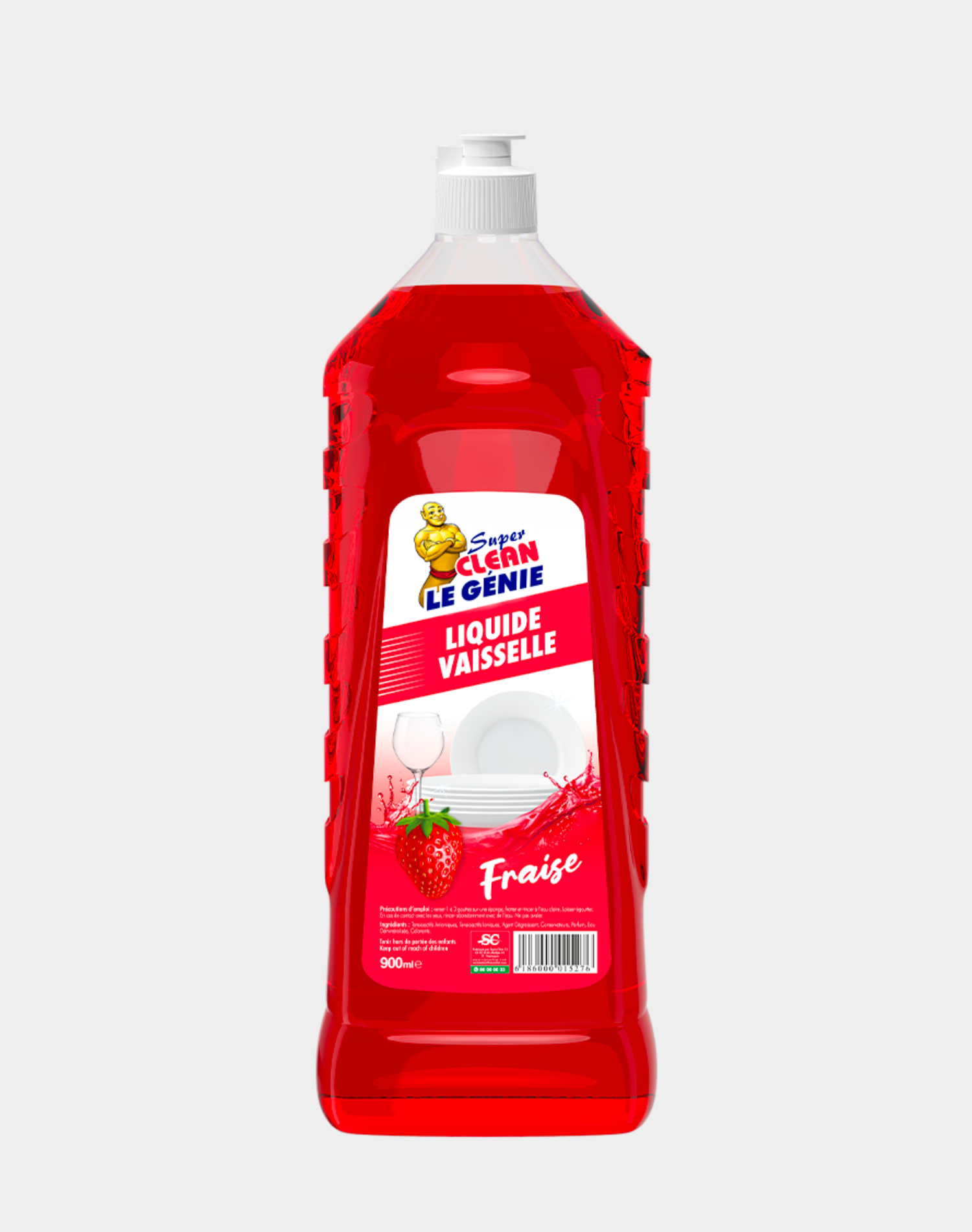 Liquide vaisselle Fraise -900ml