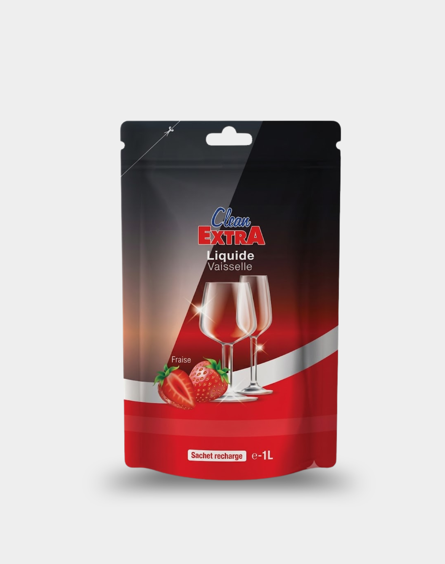 Liquide Vaisselle Fraise – Recharge 1L